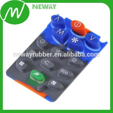 Teclado de silicone de borracha condutora de pílula de carbono